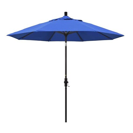 California Umbrella California Umbrella GSCU908117-F03 9 ft. Aluminum Market Umbrella Collar Tilt - Bronze - Olefin - Pacific Blue GSCU908117-F03